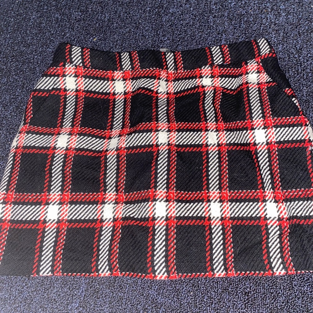 Plaid school girl skirt